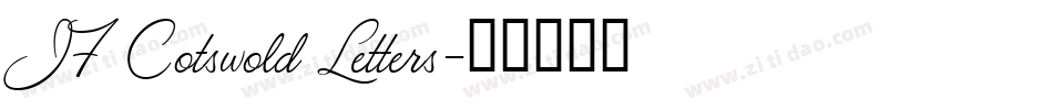 JF Cotswold Letters字体转换